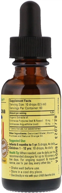 Jeżówka dla dzieci ChildLife Echinacea płyn 26.9 ml Pomarańcza (608274101005) - obraz 2