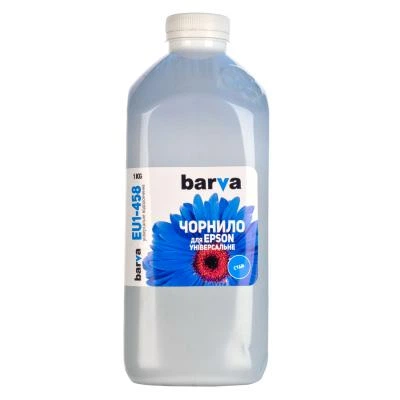 Чорнило Barva Epson universal 1, water-soluble, 1 кг CYAN (EU1-458) - Фото 1 Чорнило Barva Epson universal 1, water-soluble, 1 кг CYAN (EU1-458) - зображення 1