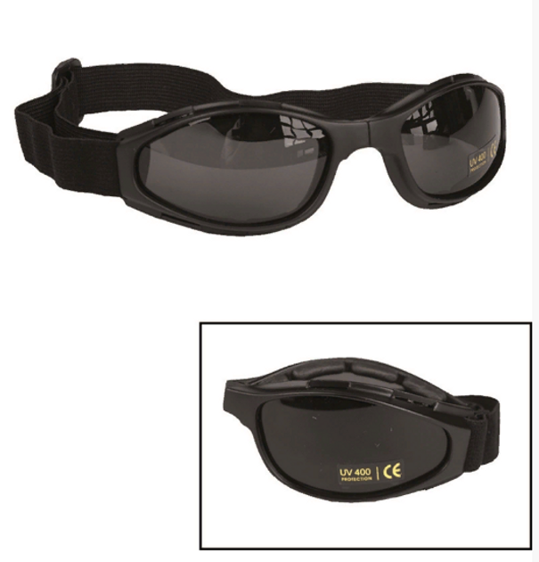 Спортивные защитные очки складные MIL-TEC ® UV400 черные (15615500) - изображение 2