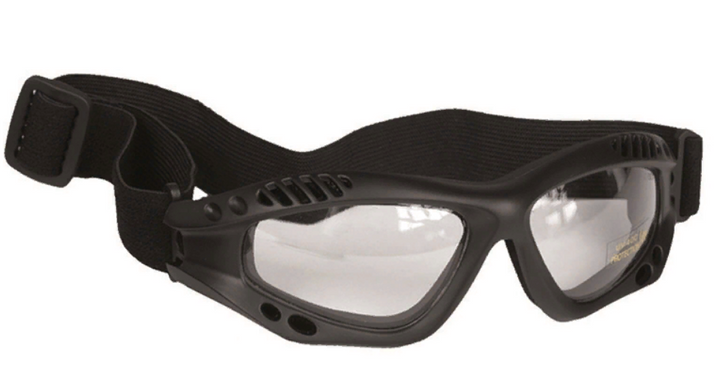 Тактичні захисні окуляри MiL-tec AIR PRO чорна оправа прозорі лінзи (15615402) - зображення 1