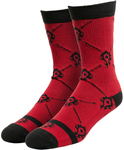 Носки JINX World of Warcraft - Strength and Honor Black/Red Socks 