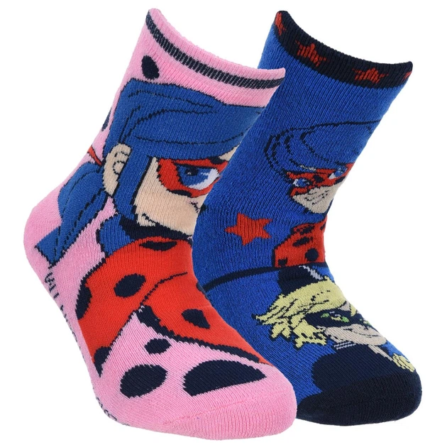 Носки махровые 2 пары Disney Miraculous Ladybug (Леди Баг и Супер-Кот) р 023/026 Разноцвет HS07412 - Фото 1 Носки махровые 2 пары Disney Miraculous Ladybug (Леди Баг и Супер-Кот) р 023/026 Разноцвет HS07412 - изображение 1