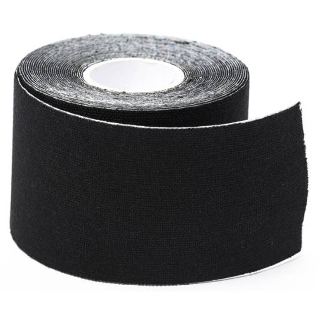 Кинезио тейп спортивний Sports Therapy Kinesiology Tape, 5 см х 5 м (чорний) - зображення 1