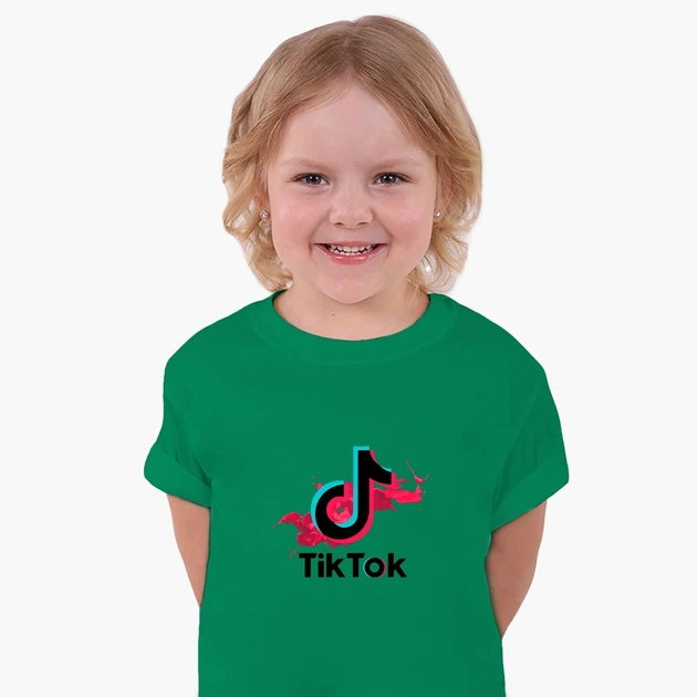 Детская футболка ТикТок (TikTok) (25186-1943) 146-152 см Хлопок Зеленый - Фото 4 Детская футболка ТикТок (TikTok) (25186-1943) 146-152 см Хлопок Зеленый - изображение 4