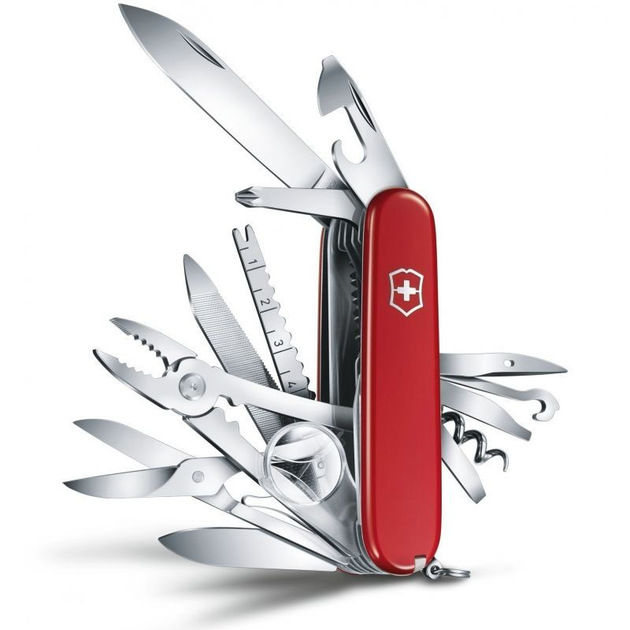 Складаний ніж Victorinox Swisschamp 1.6795 Армійський ніж Викторинокс Червоний - зображення 1