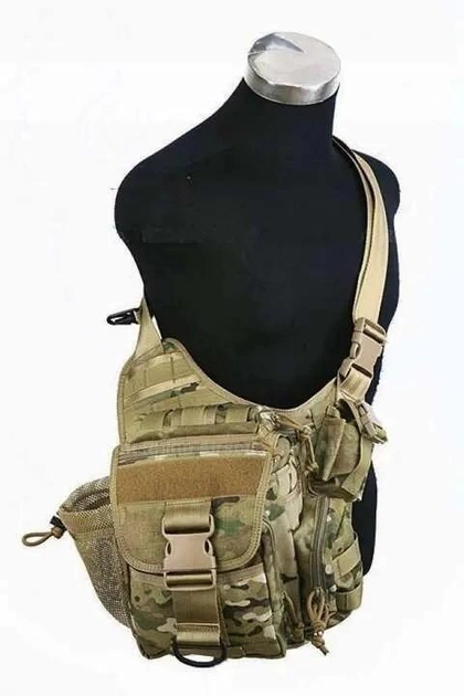 Тактическая плечевая сумка Shark Gear Fatboy Bag 70006011, 900D MC ( Мультикам) - изображение 1