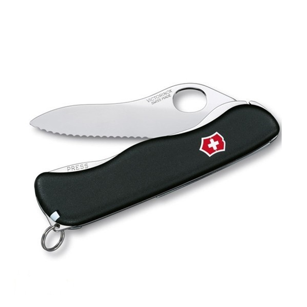 Нож Victorinox Sentinel One-Hand, черный - зображення 1