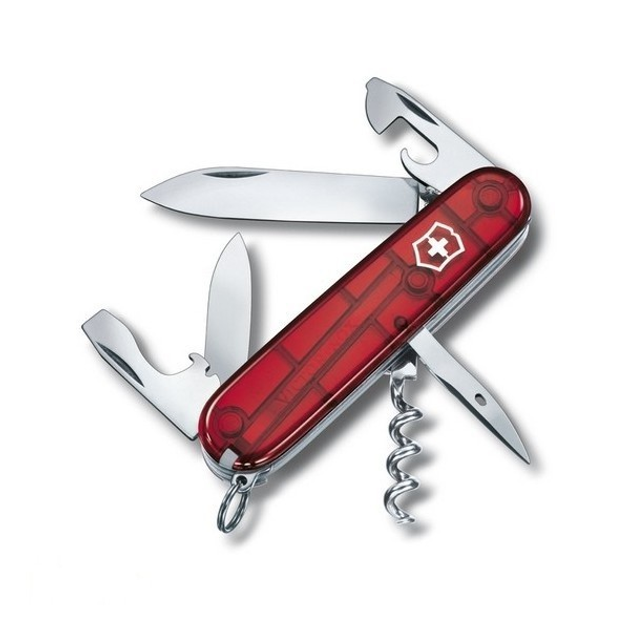 Нож Victorinox Spartan, красный полупрозрачный - изображение 1