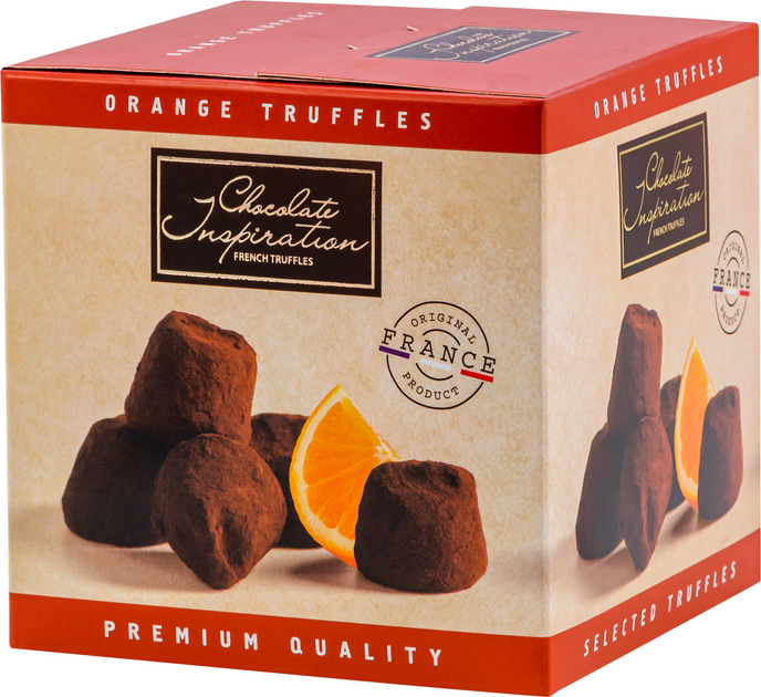 Французские трюфели Chocolate Inspiration с апельсиновой цедрой 200 г ...