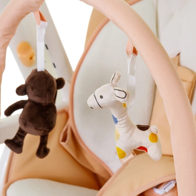Стільчик-гойдалка mioobaby Jazz 3в1 шезлонг - заколисуючий центр
