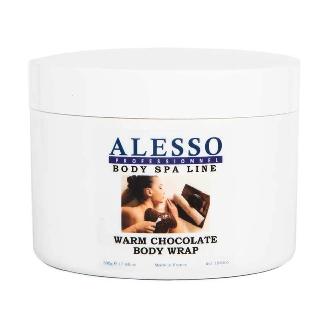Обертывание для тела Alesso Warm Chocolate Body Wrap теплое шоколадное Детокс 500 г (3273629820572) 