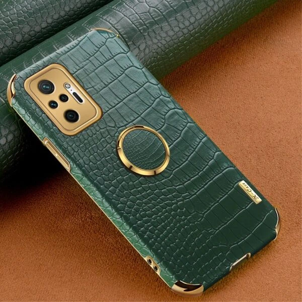 Чохол для Deexe Crocodile Case для Xiaomi Redmi Note 10 Pro - Green - зображення 2