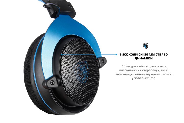 Наушники Sades SA-723 Mpower Blue/Black (sa723blj) купить в