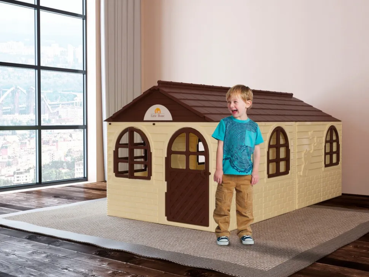 Дитячий ігровий Будиночок DOLONI TOYS зі шторками 02550/22 пластиковий - зображення 2