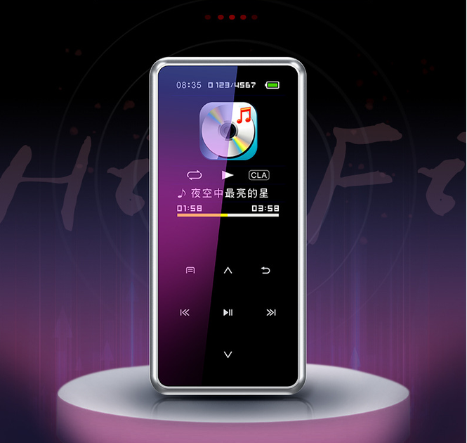 MP3 плеєр JNN M12 Original Bluetooth Hi-Fi 16Gb Сріблястий - зображення 6