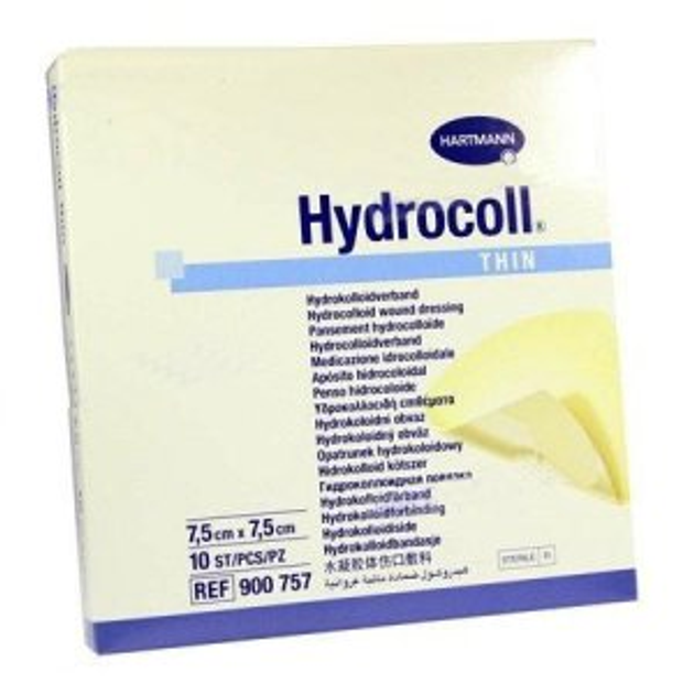 Гидроколлоидная повязка Hartmann Hydrocoll Thin 7,5 x 7,5 см (3052-9155) - изображение 1