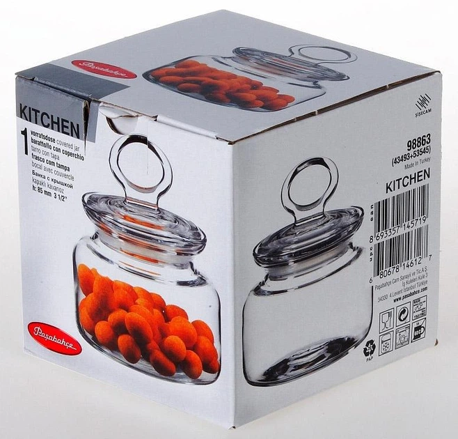 Банка для продуктов Kitchen 614мл со стеклянной крышкой - Фото 3 Банка для продуктов Kitchen 614мл со стеклянной крышкой - изображение 3