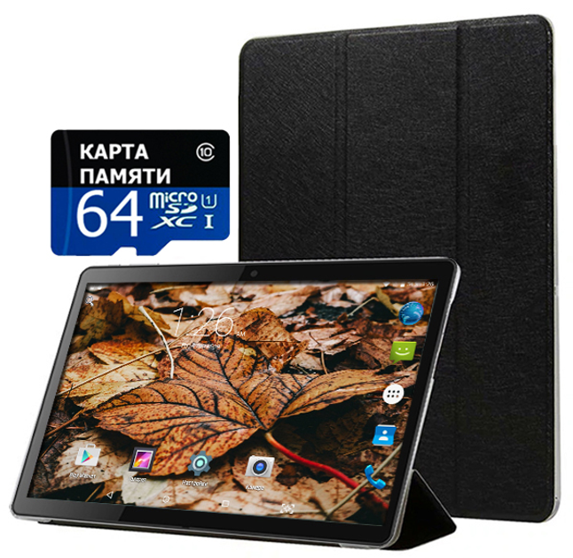 Планшет-телефон Adronix X1001 LTE 2/32GB + Чехол-книжка + Карта памяти ...