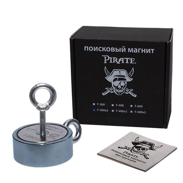 Поисковый магнит Pirate F300х2 двухсторонний (400 кг) - изображение 1