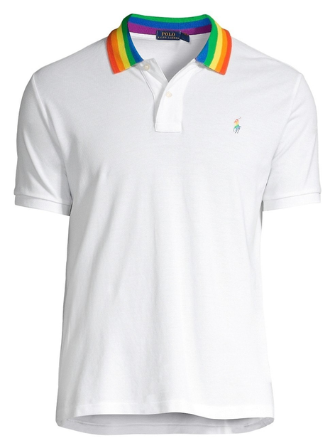 Поло Polo Ralph Lauren ,с радужным воротником,LGBT,белый,0767325974941,  р.XXL – низкие цены, кредит, оплата частями в интернет-магазине ROZETKA |  Купить в Украине: Киеве, Харькове, Днепре, Одессе, Запорожье, Львове