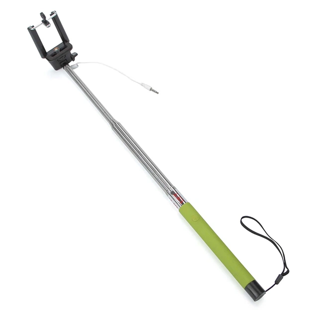 Монопод для селфи, селфи стік зі шнуром KS SS1 Light Green R150605 - Фото 3 Монопод для селфи, селфи стік зі шнуром KS SS1 Light Green R150605 - зображення 3