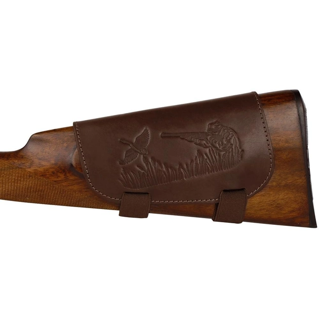 Шкіряний Патронташ на Приклад Bronzedog 6 патронів калібр 12/16 Коричневий (5080/2) - зображення 2