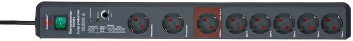 Мережевий фільтр Brennenstuhl Secure-Tec 3 м автоматичне вимикання (1159490936) - зображення 2