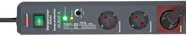 Мережевий фільтр Brennenstuhl Secure-Tec 3 м автоматичне вимикання (1159490936) - зображення 4