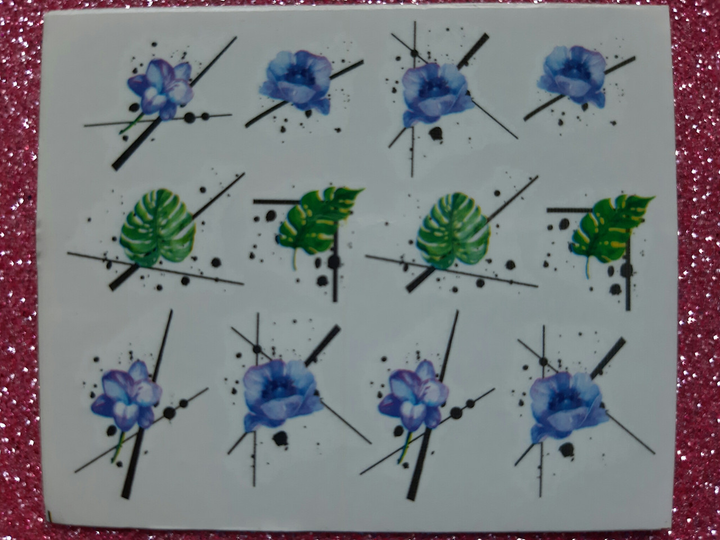 Слайдер-дизайн для ногтей Nail Sticker harunouta-d007-7 цветы – в ...
