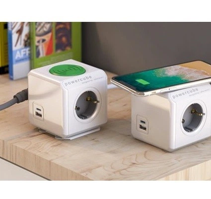 Сетевой удлинитель Allocacoc PowerCube Extended USB A+C WirelessCharger (11092/DEPEWL) - Фото 3 Сетевой удлинитель Allocacoc PowerCube Extended USB A+C WirelessCharger (11092/DEPEWL) - изображение 3