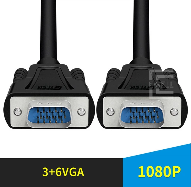Кабель VGA 3+6, DTECH, медь, 1080p, 3.0 м (DT-V003) - Фото 3 Кабель VGA 3+6, DTECH, медь, 1080p, 3.0 м (DT-V003) - изображение 3