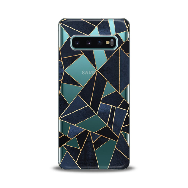 Чохол силіконовий для Samsung (Абстрактні трикутники) Galaxy A6s ...