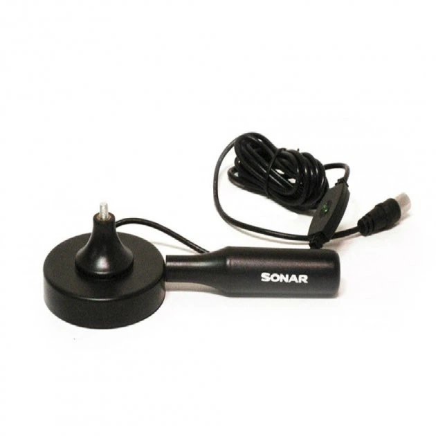 Комнатная антенна для телевизора Sonar DAT-01 DVB-T/T2 Black для TV Т2 - Фото 3 Комнатная антенна для телевизора Sonar DAT-01 DVB-T/T2 Black для TV Т2 - изображение 3