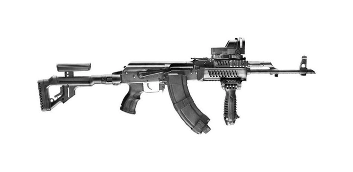 Цевье FAB Defense AK-47 полимерное для АК47/74. Цвет - оливковый - изображение 2
