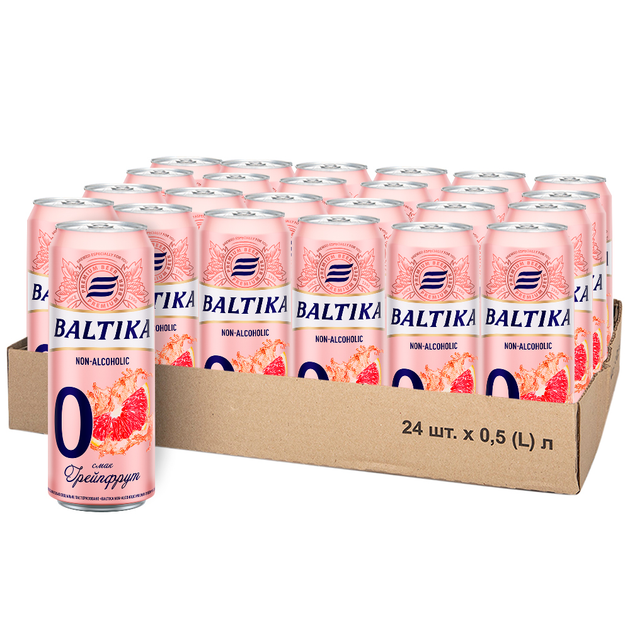 Упаковка пива Балтика Non-alcoholic №0 безалкогольное специальное ...