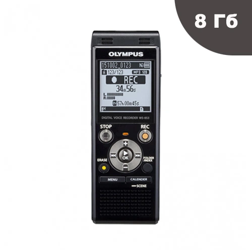Диктофон цифровий Olympus WS-853 Black 8 Гб пам'яті - Фото 1 Диктофон цифровий Olympus WS-853 Black 8 Гб пам'яті - зображення 1