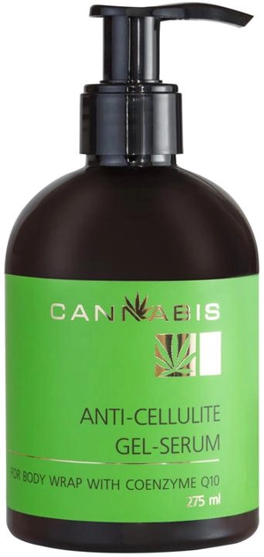 Антицеллюлитная гель-сыворотка для обертывания Cannabis с коэнзимом Q10 и экстрактом каннабиса 275 мл (4820218117088) 