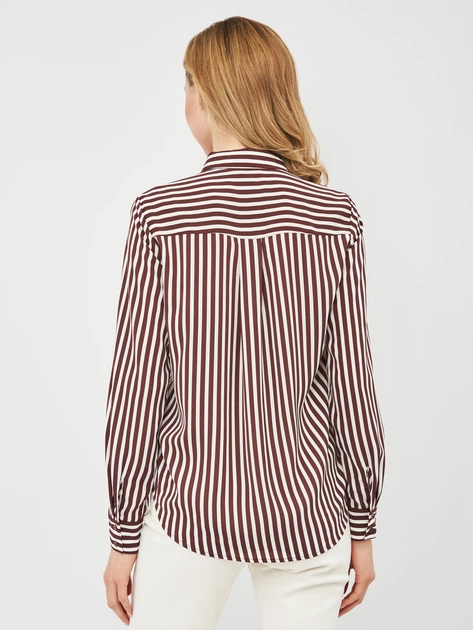 Блуза H&M 32 бело бордовый полоска 18046956320 - Фото 2 Блуза H&M 32 бело бордовый полоска 18046956320 - изображение 2