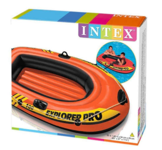 Детская одноместная надувная лодка Intex 58329 Explorer 100, 147 х 84 см 2-х камерная - изображение 3