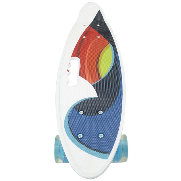 Білий пенні борд зі світними колесами і ручкою в деці Penny Board - Фото 5 Білий пенні борд зі світними колесами і ручкою в деці Penny Board - зображення 5