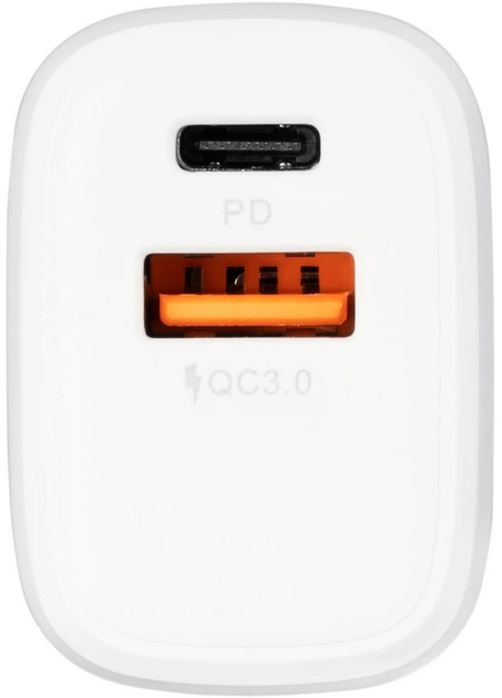 Мережевий зарядний пристрій Gelius Pro X-Duo GP-HC014 USB+Type-C QC3.0/PD20W White (2099900851834) - изображение 4