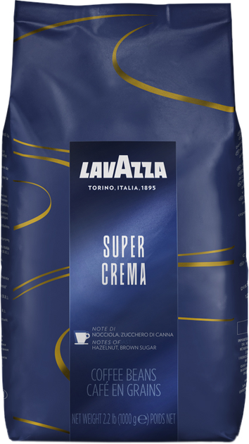 Акція на Кава в зернах Lavazza Super Crema 1 кг від Rozetka