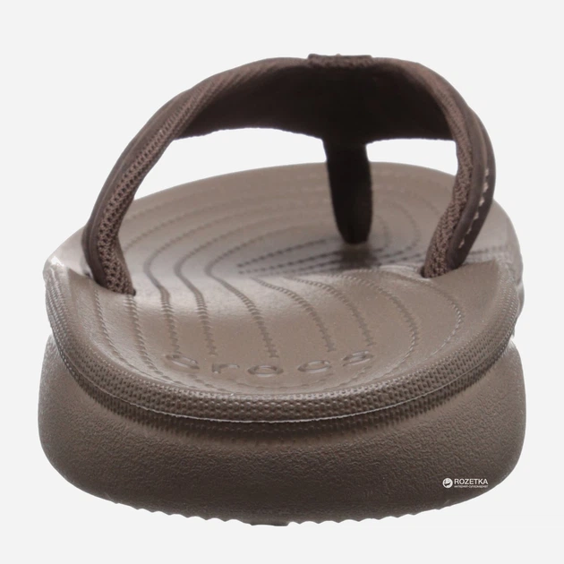 Klapki japonki męskie Crocs Yukon Mesa Flip M 202594-23B-M12 46-47 28.8 cm Brązowe (887350750324) - obraz 4