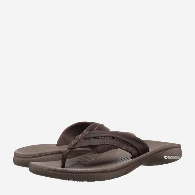 Klapki japonki męskie Crocs Yukon Mesa Flip M 202594-23B-M12 46-47 28.8 cm Brązowe (887350750324) - obraz 7