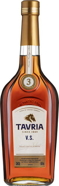 Коньяк Tavria VS 3 года выдержки 0.5 л 40% (4820000620420_4823093700277) - изображение 1