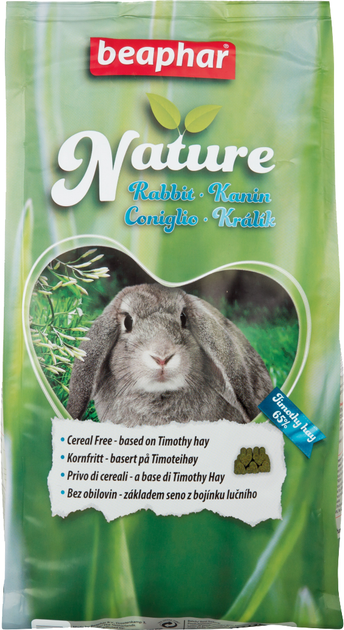 ROZETKA | корм для кроликов Beaphar Nature Rabbit с 1.25 кг (8711231101696). Цена, купить Беззерновой корм для Beaphar Nature Rabbit с тимофеевкой 1.25 кг (8711231101696) в Киеве, Харькове, Днепре,