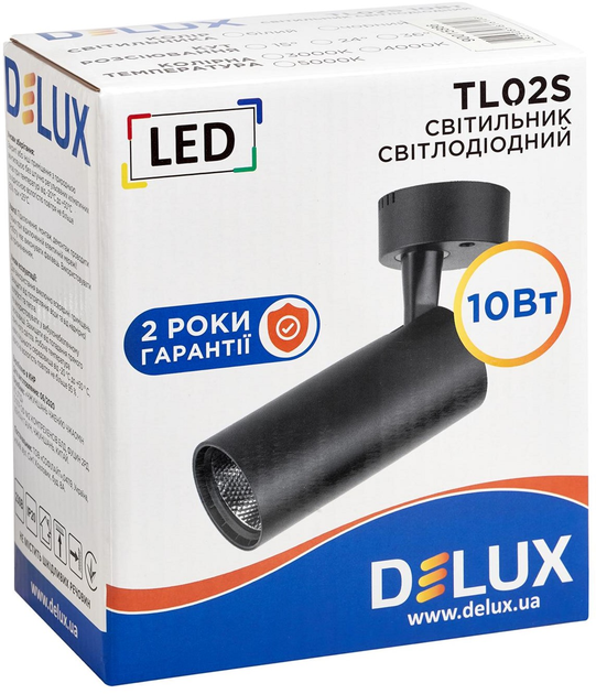 Спотовий світильник DELUX TL02S 10 Вт 36° 4000 K чорний - зображення 3