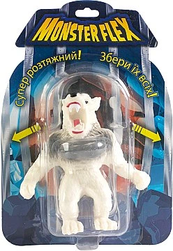 Игрушка растягивающаяся "Оборотень белый" Monster Flex Stretch toy Arctic Werewolf - 1Toy (20-890139) - изображение 2