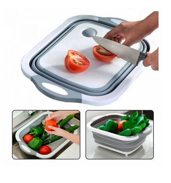 Складная разделочная доска Folding Cutting Board 3в1 (Доска-миска) - Фото 5 Складная разделочная доска Folding Cutting Board 3в1 (Доска-миска) - изображение 5