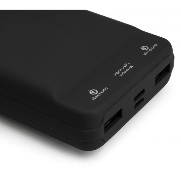 Батарея универсальная Vinga 20000 mAh QC3.0 Display soft touch black (VPB2QLSBK) - Фото 9 Батарея универсальная Vinga 20000 mAh QC3.0 Display soft touch black (VPB2QLSBK) - изображение 9